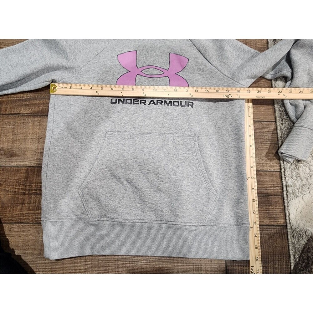 Under Armour Womens Hoodie Size X-Small XS Grey Purple Loose - Picture 5 of 6